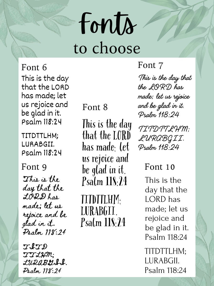Scripture Memory Temporary Tattoos (Custom)