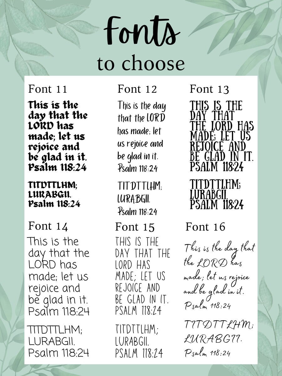 Scripture Memory Temporary Tattoos (Custom)