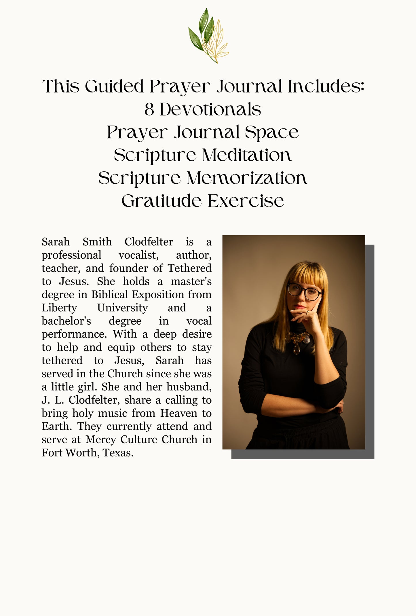 Tethered to Jesus 8-Week Devotion and Guided Prayer Journal - Signed by Author