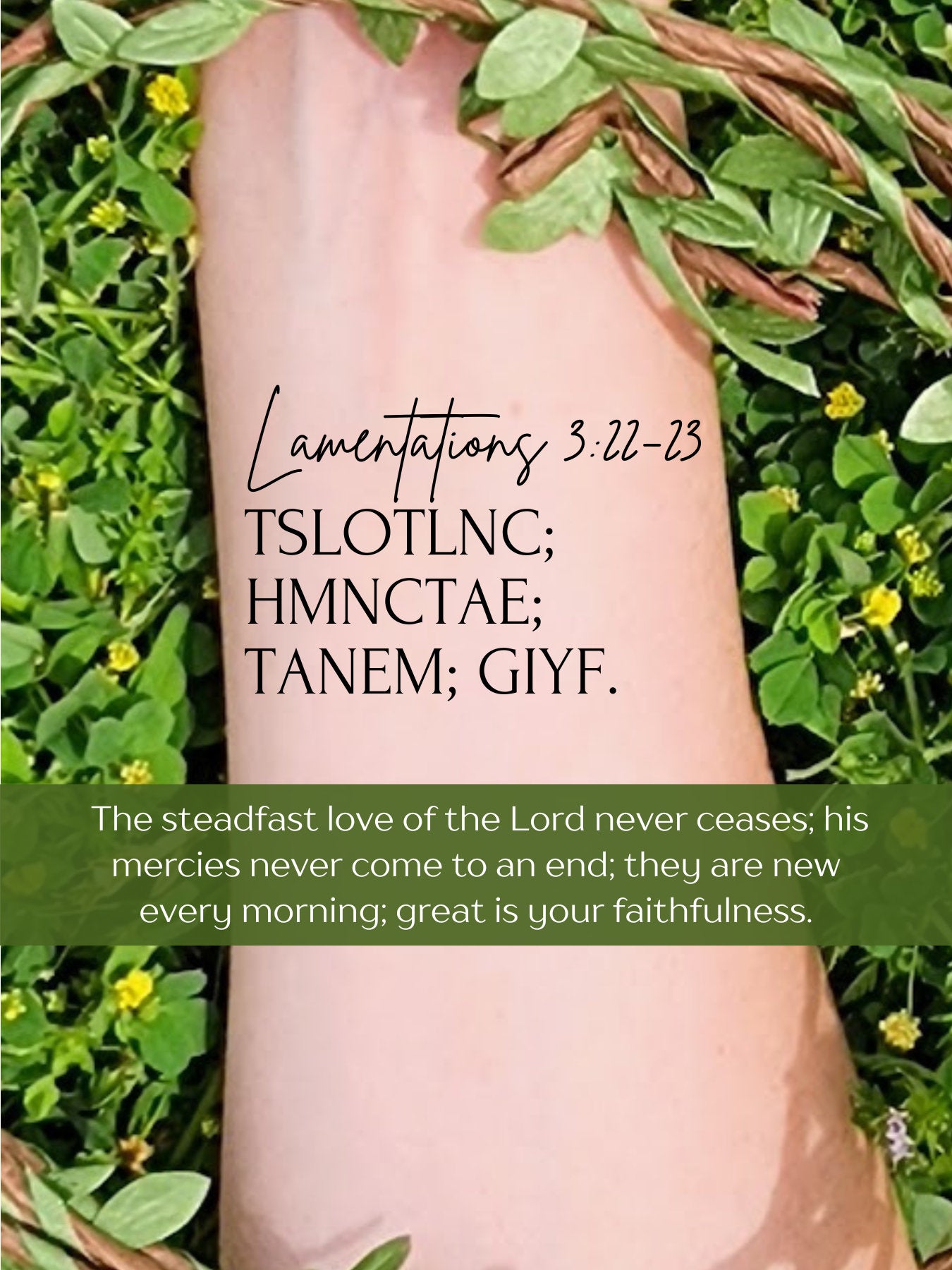 Scripture Memory Temporary Tattoos (Custom)