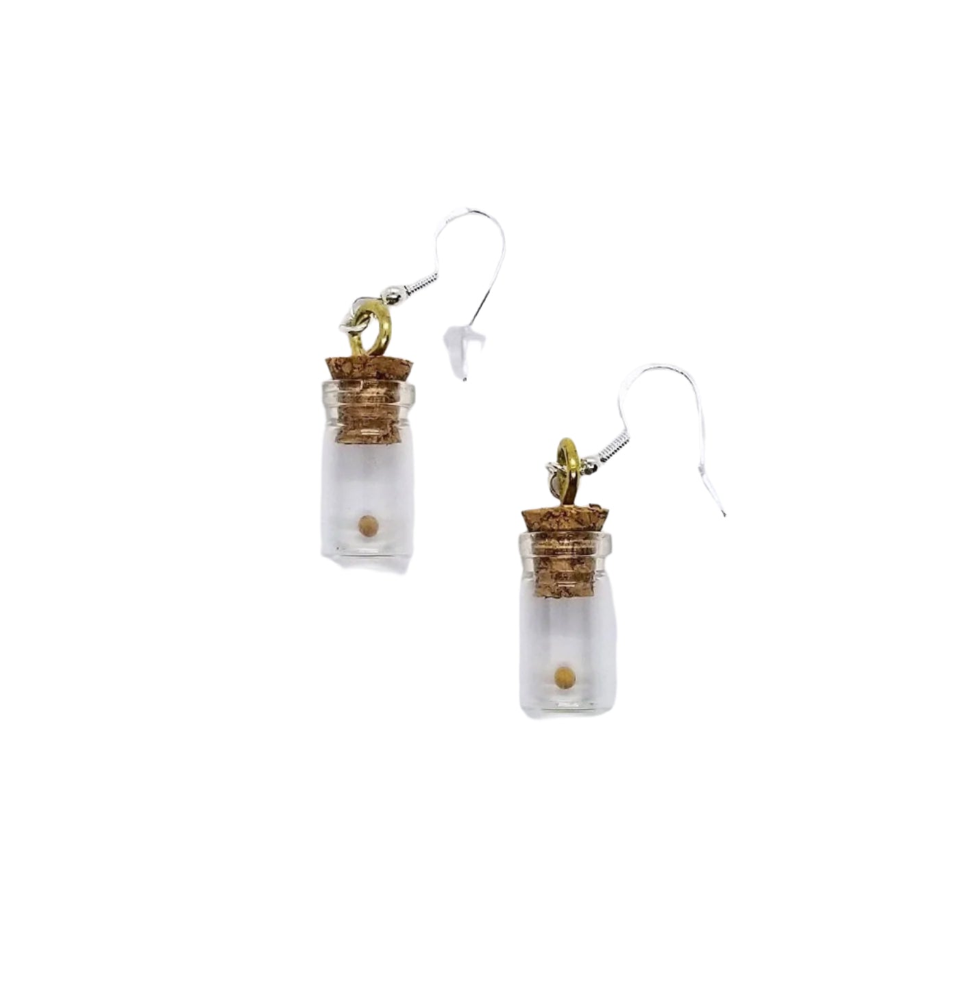 Mustard Seed Glass Jar - Earrings
