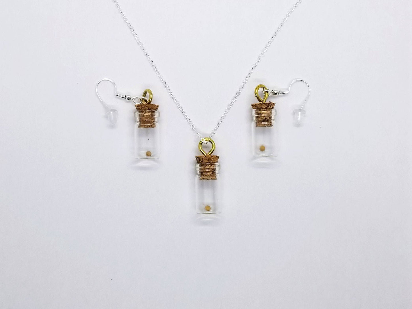 Mustard Seed - Jewelry Set (Earrings & Necklace)