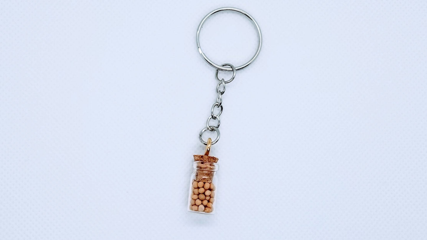 Mustard Seeds or Pink Himalayan Salt - Keychain