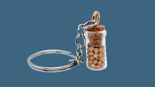 Mustard Seeds or Pink Himalayan Salt - Keychain